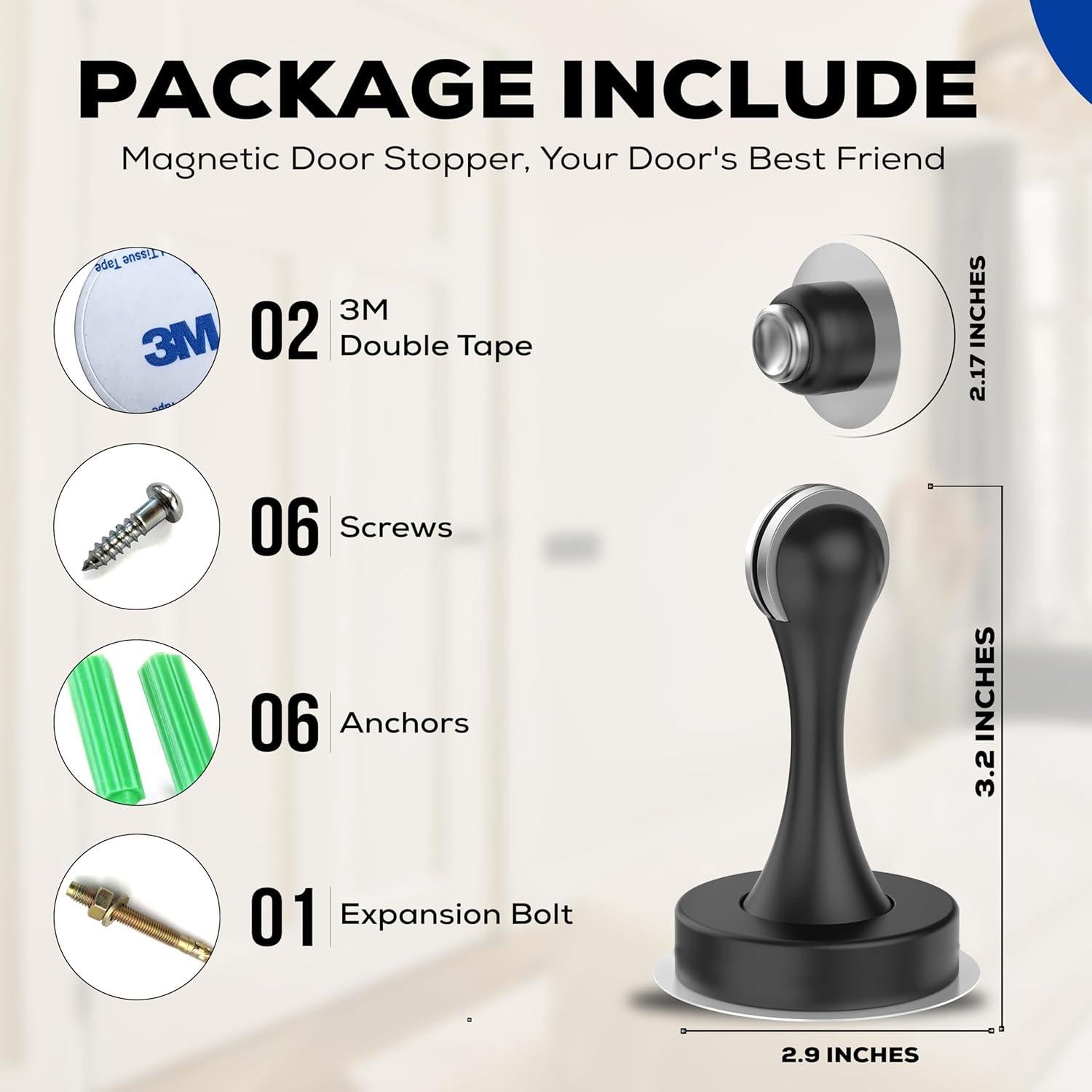 Detenedor de Puerta Magnético OmHome 2023 - Alta Resistencia