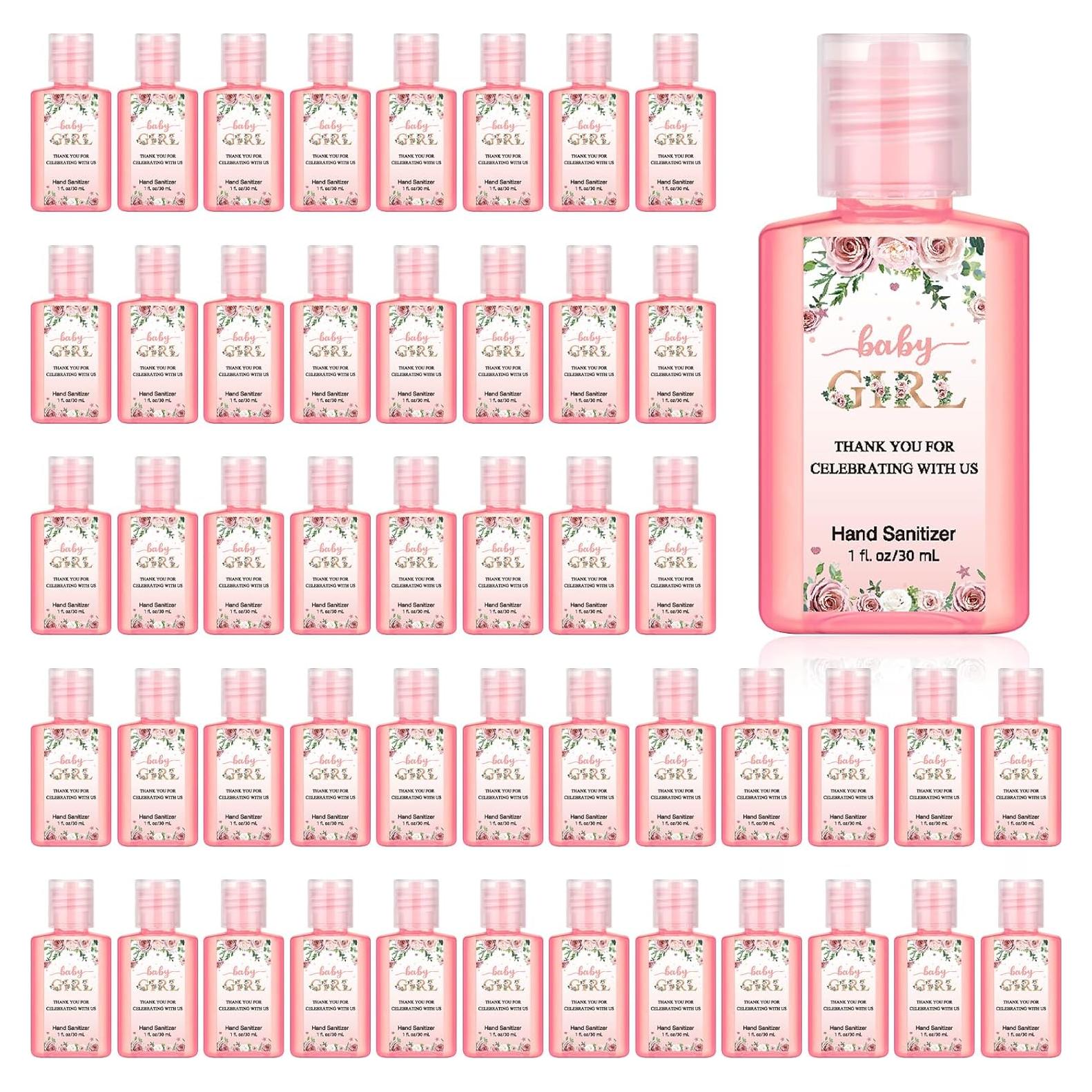 Desinfectantes de Manos Gejoy 48 Unidades 1 oz Niña Baby Shower