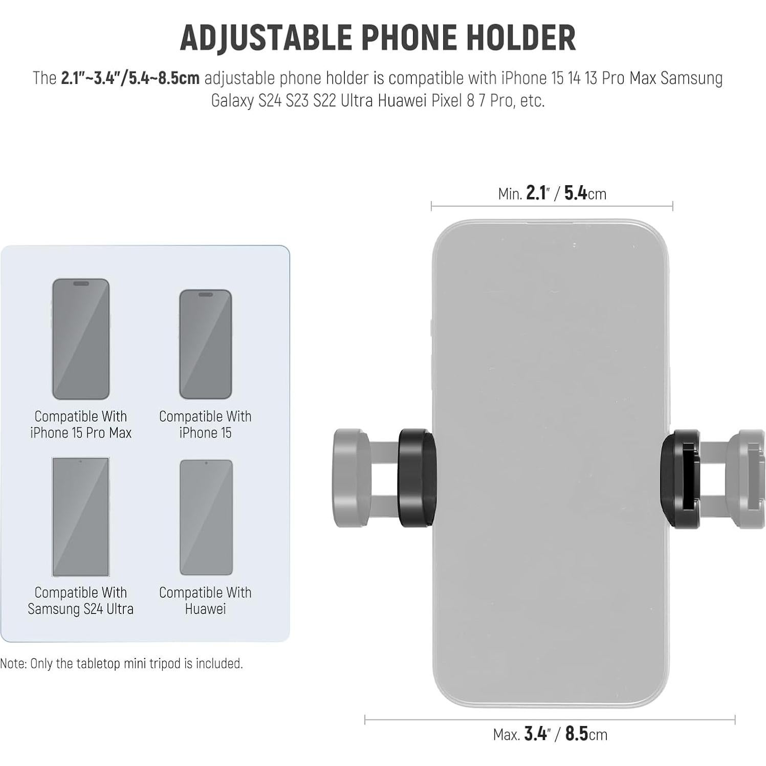 Trípode Mini NEEWER TP09 de Fibra de Carbono 50 cm