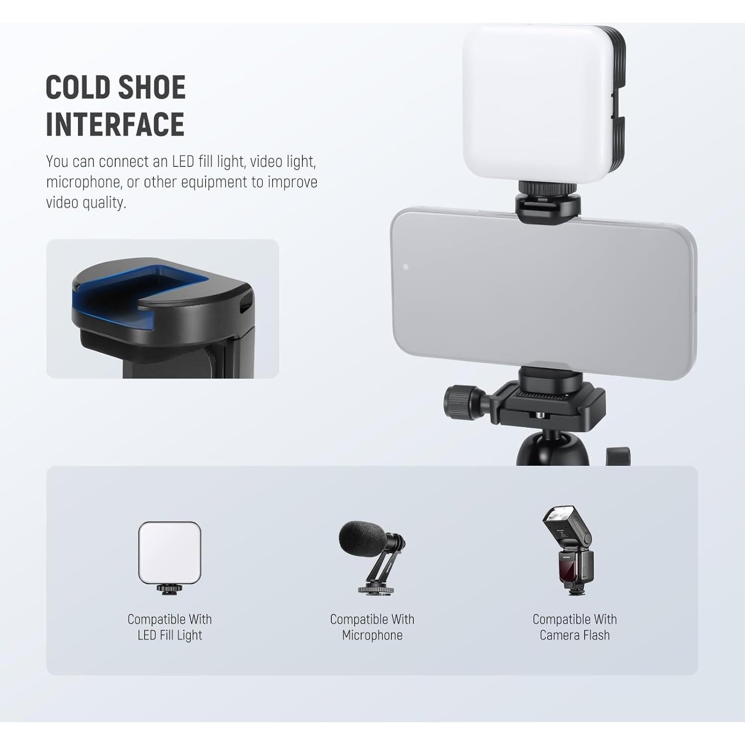 Trípode Mini NEEWER TP09 de Fibra de Carbono 50 cm