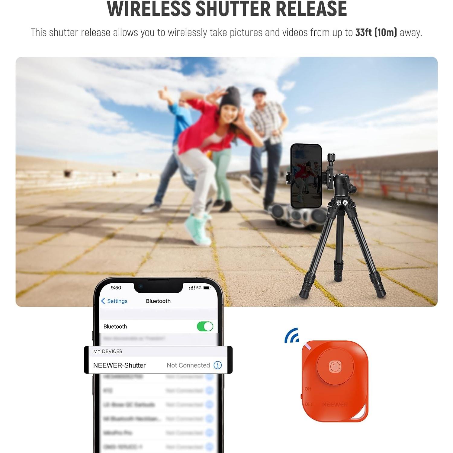 Trípode Mini NEEWER TP09 de Fibra de Carbono 50 cm