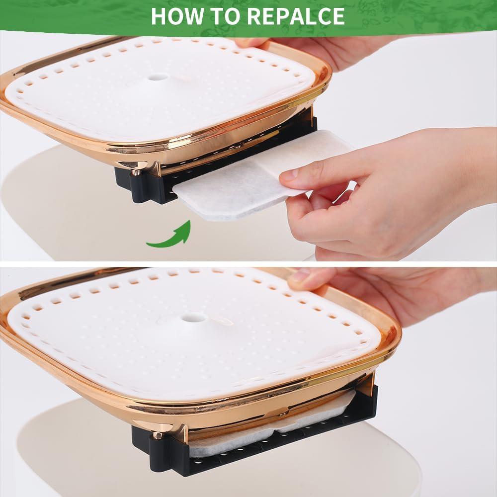 Filtros de agua para gatos DODOCAT, 8 unidades de carbón