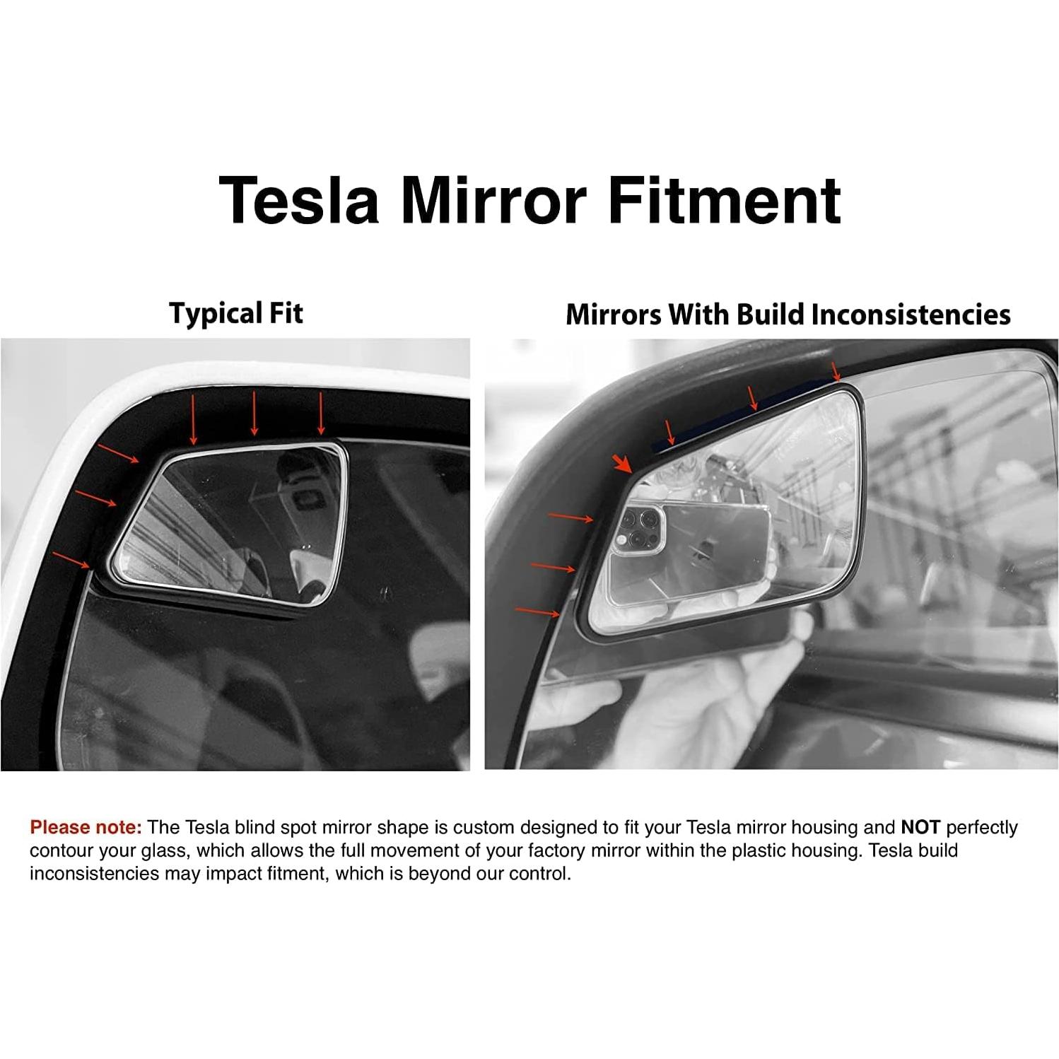 Espejos de Punto Ciego NXTGEN para Tesla Model 3 - Juego de 2