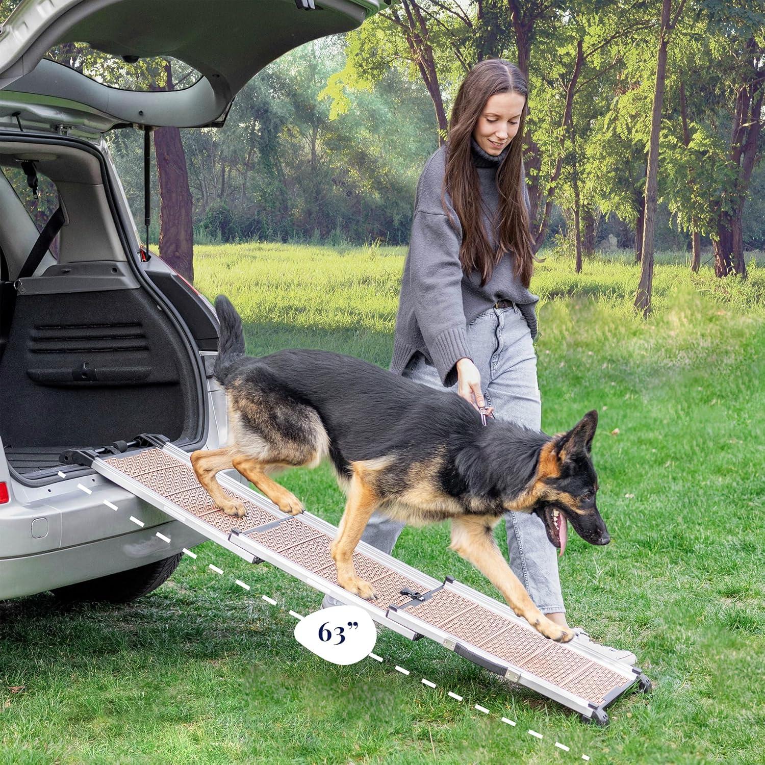 Rampa Telescópica para Perros PRIORPET 160 cm Antideslizante