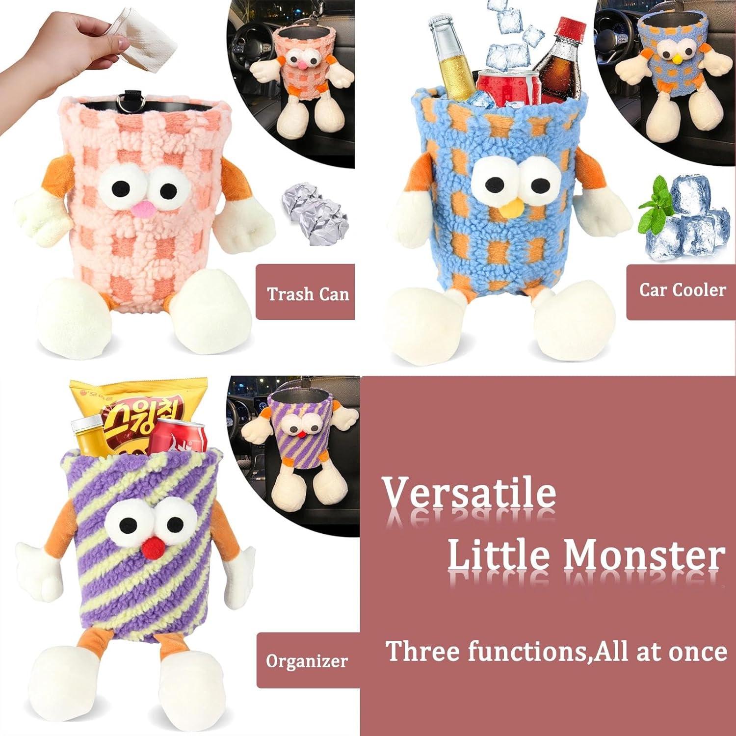 Basurero de Auto Gluebar Azul, Diseño de Monstruo, 300g