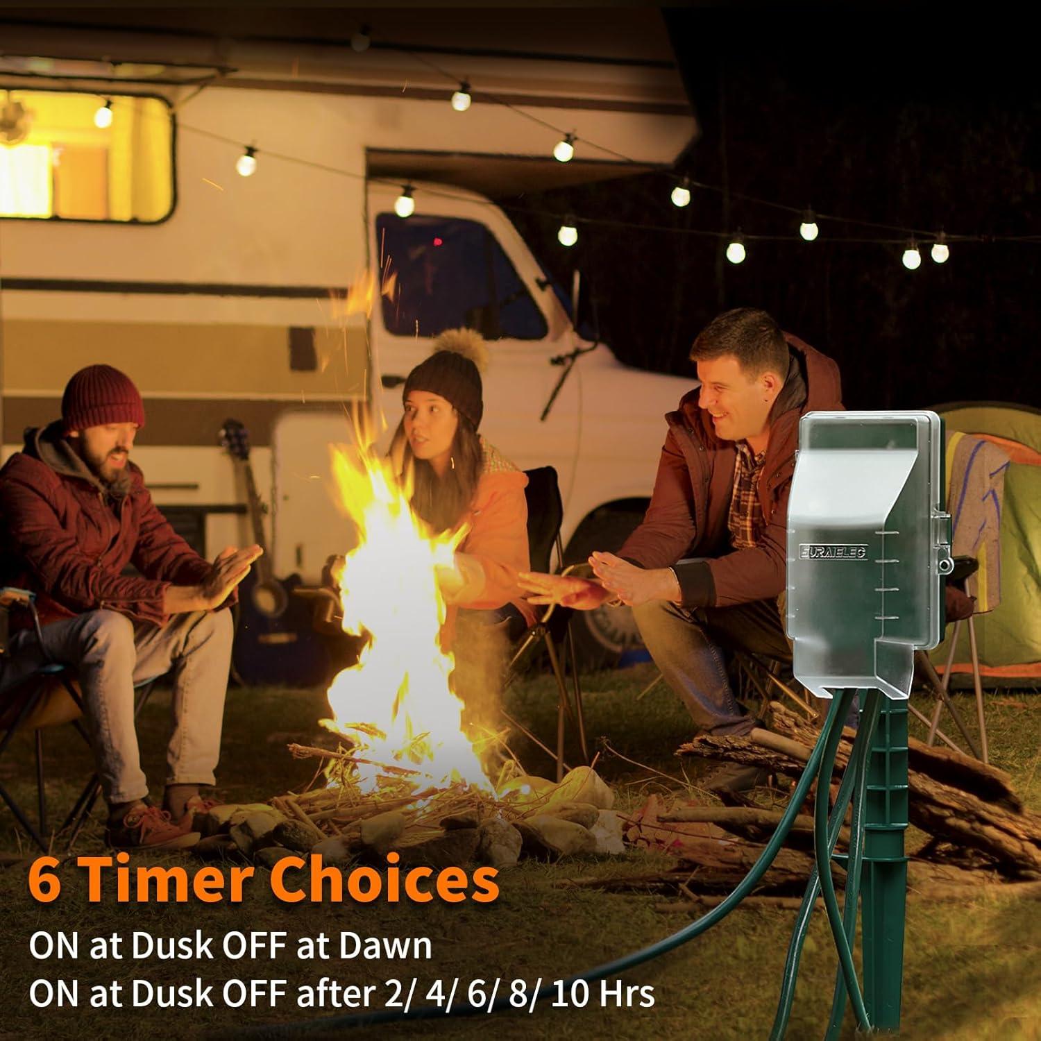 Temporizador de Estaca SURAIELEC 6 Salidas 1.83m Exterior