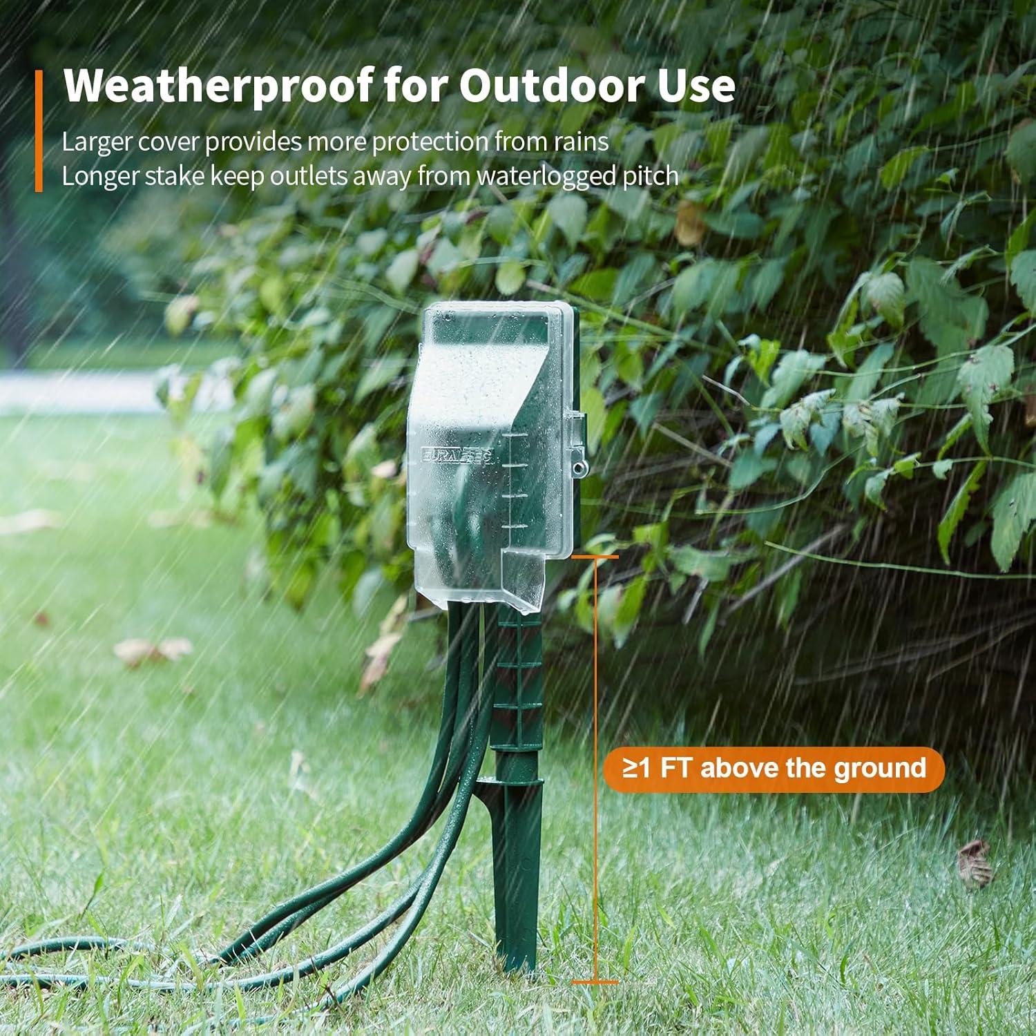 Temporizador de Estaca SURAIELEC 6 Salidas 1.83m Exterior