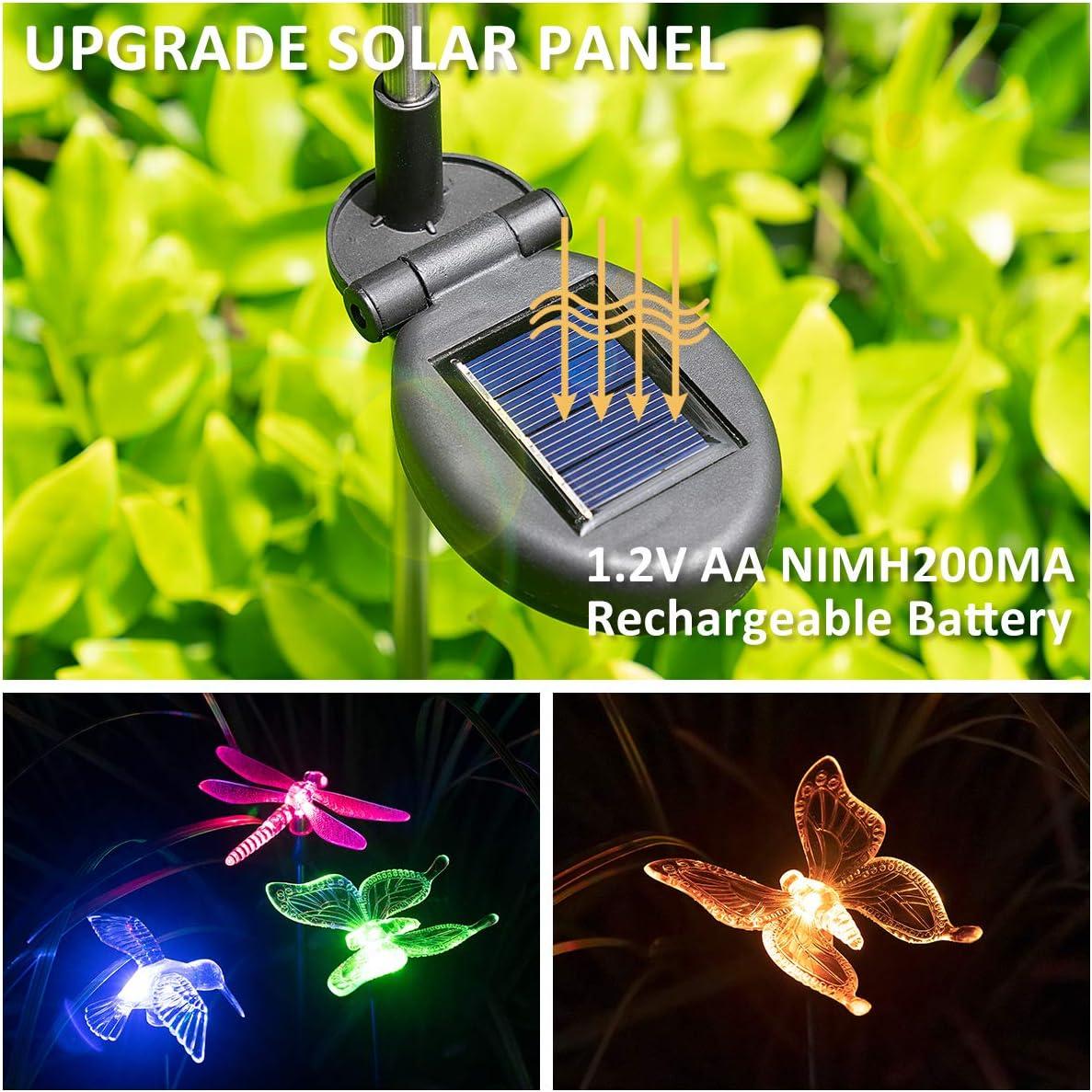 Luces de Jardín Solares SOLPEX, Paquete de 3 Luces LED Multicolores