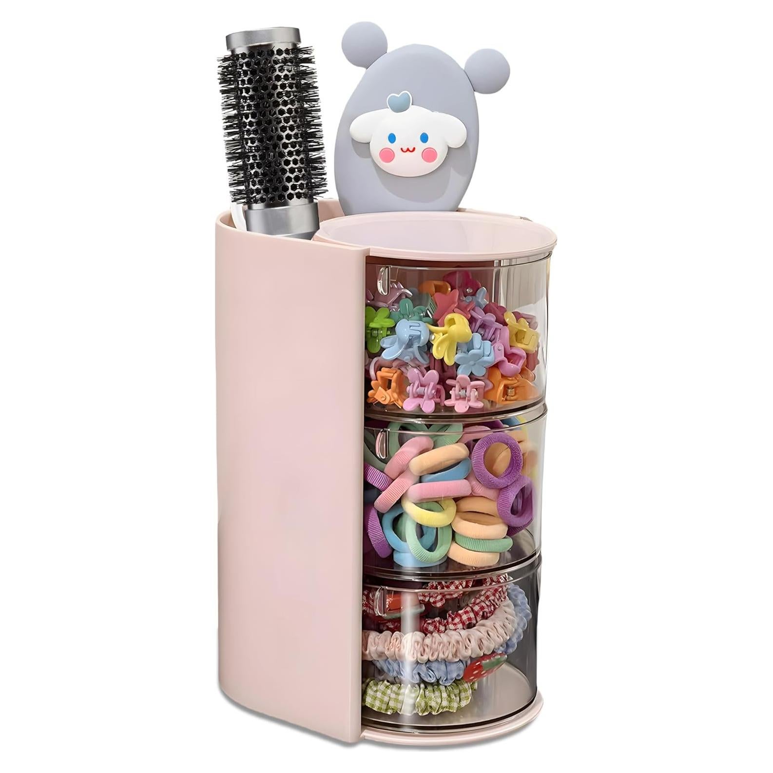 Organizador de Accesorios para el Cabello Azurphoric Rosa 3 Capas