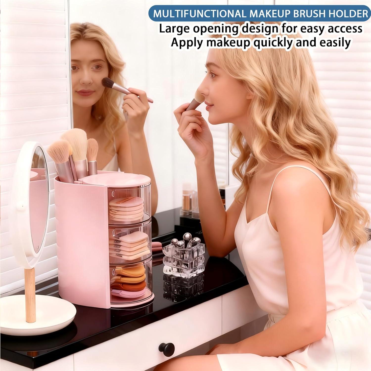 Organizador de Accesorios para el Cabello Azurphoric Rosa 3 Capas