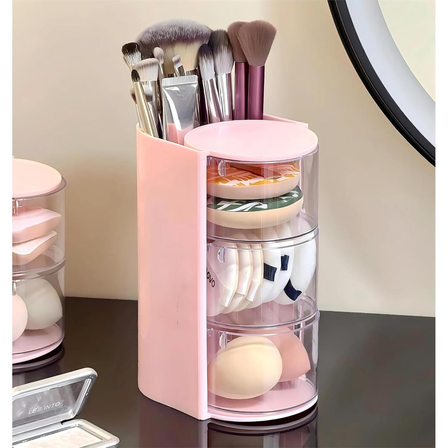 Organizador de Accesorios para el Cabello Azurphoric Rosa 3 Capas