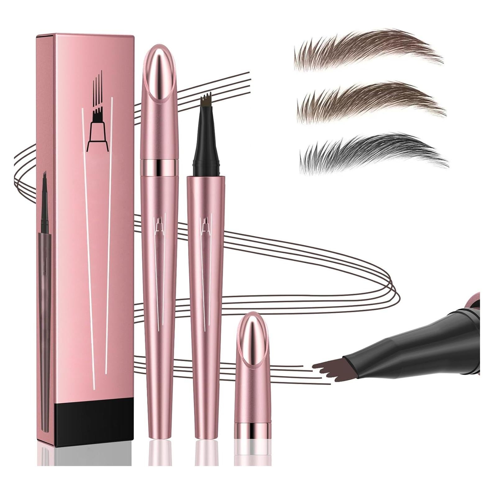 Lápiz de Cejas Mágico Liayozl Impermeable Punta 4 Dientes