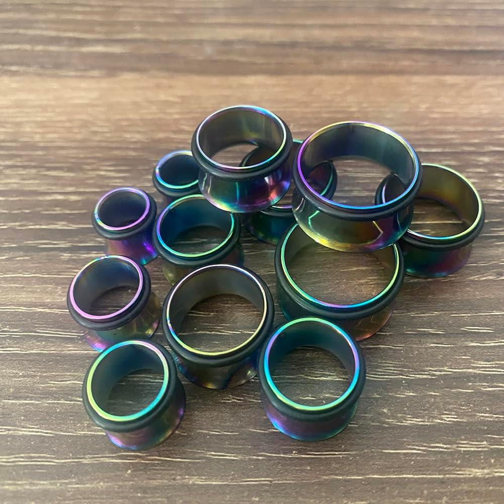 Kit de Estiramiento de Orejas 24 Piezas Acrílico y Acero 10-20MM