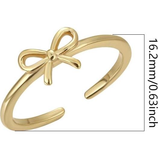 Anillo de dedo ajustable KIFUTENG plata esterlina 925 hipoalergénico