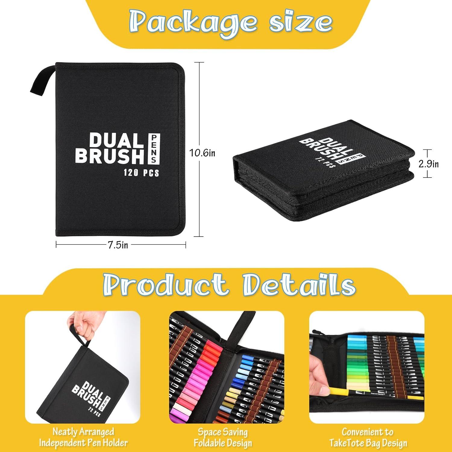 Set de 72 Marcadores de Punta Doble Mzh Art Multicolor