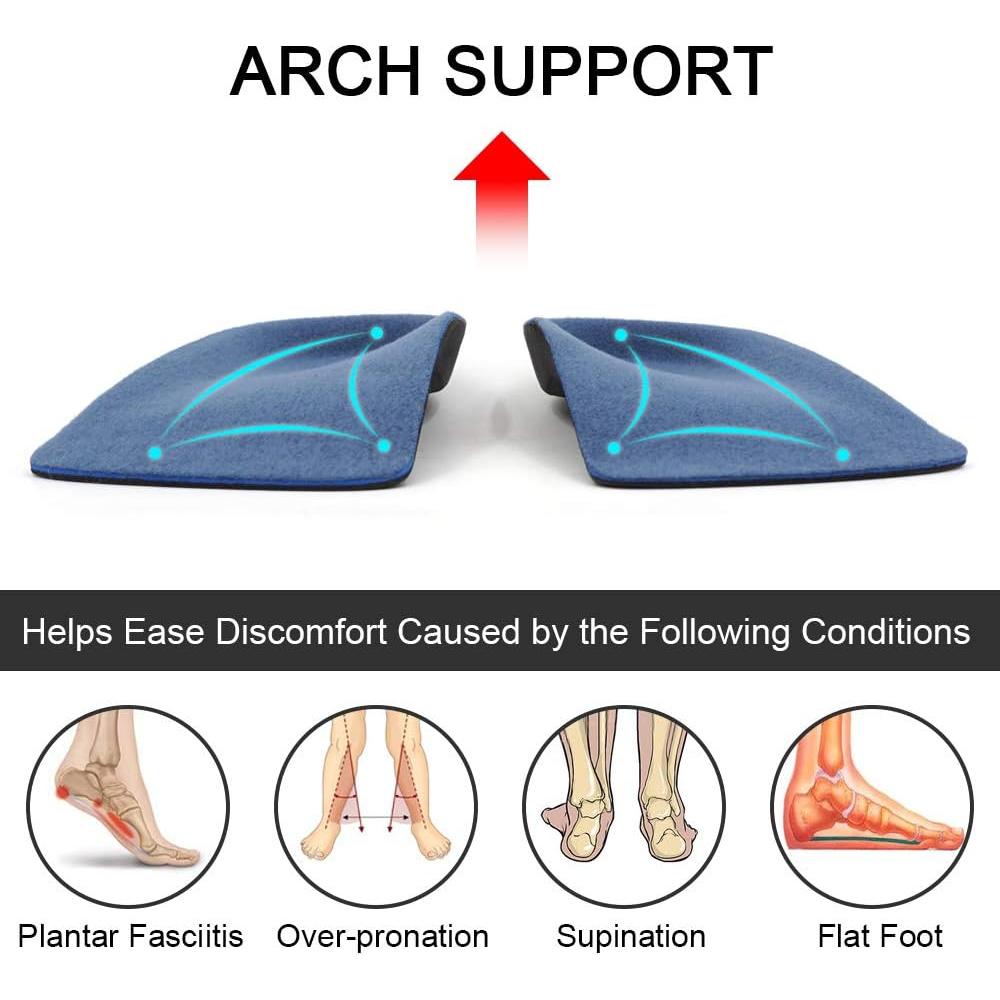 Plantillas ortopédicas Dr. Foot 3/4 para pies planos y dolor
