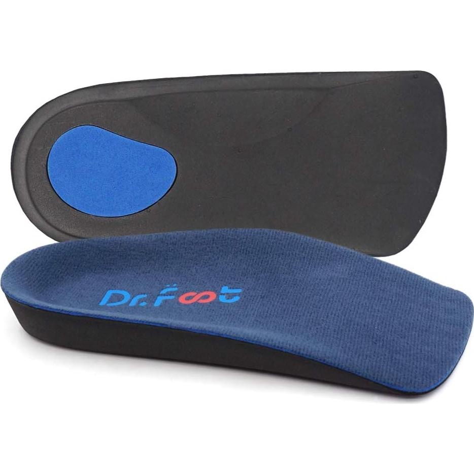 Plantillas ortopédicas Dr. Foot 3/4 para pies planos y dolor