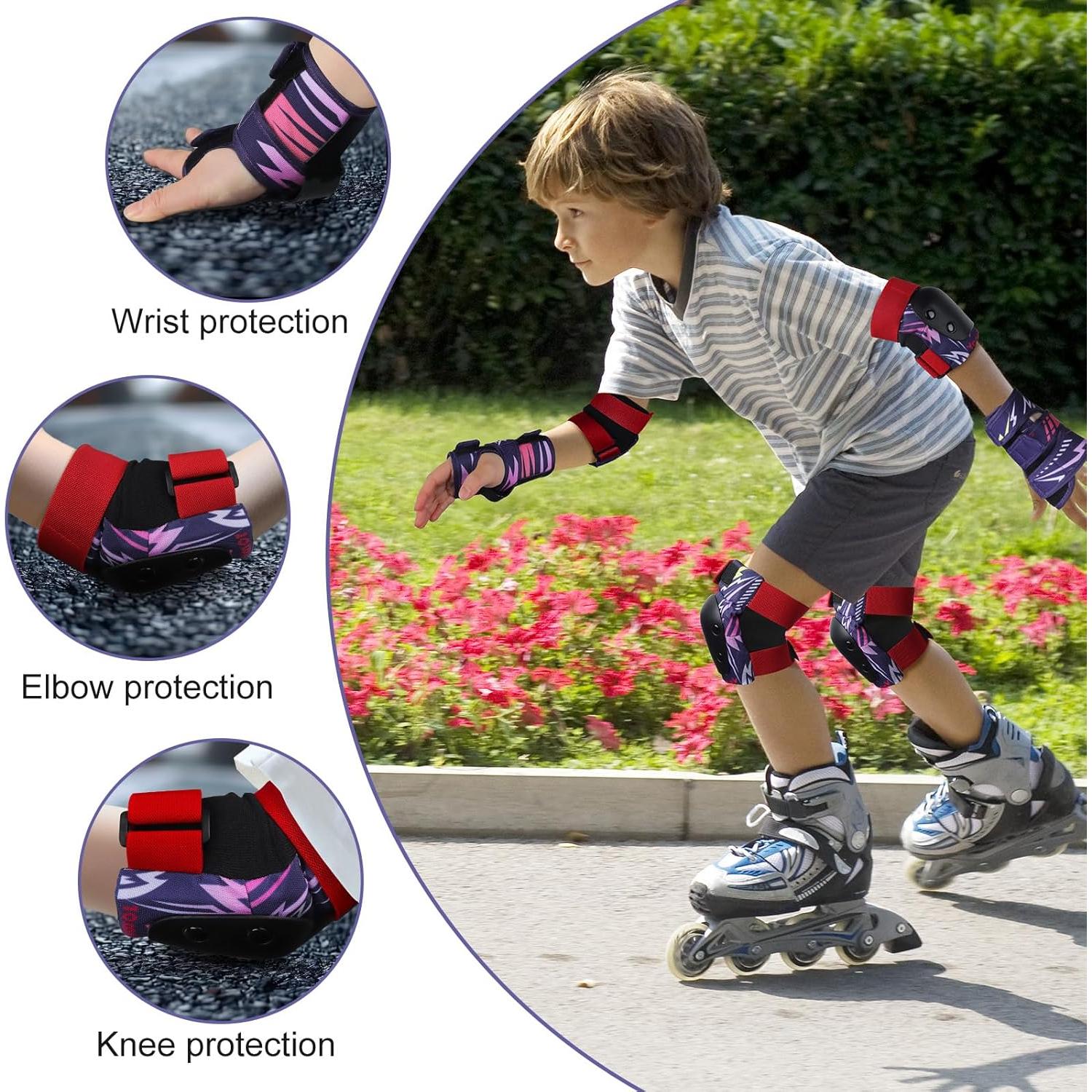 Conjunto de Rodilleras y Codilleras YOOXARMOR para Niños 3-8 Años