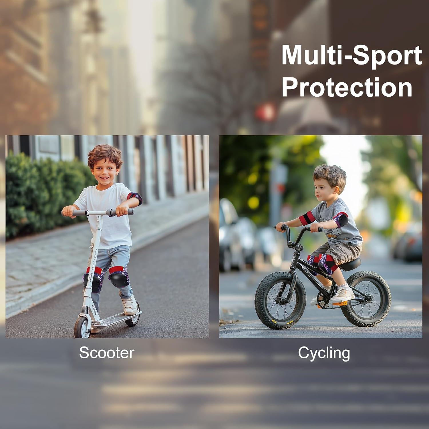 Conjunto de Rodilleras y Codilleras YOOXARMOR para Niños 3-8 Años