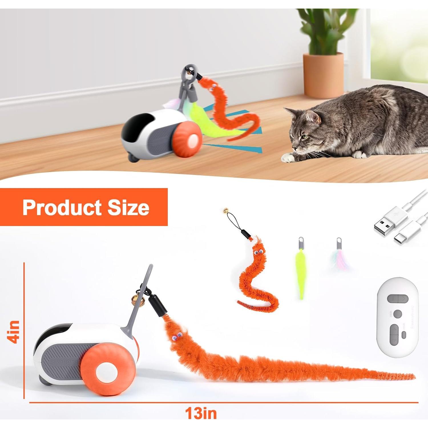 Juguete Interactivo para Gatos BABORUI H-402-2 Naranja