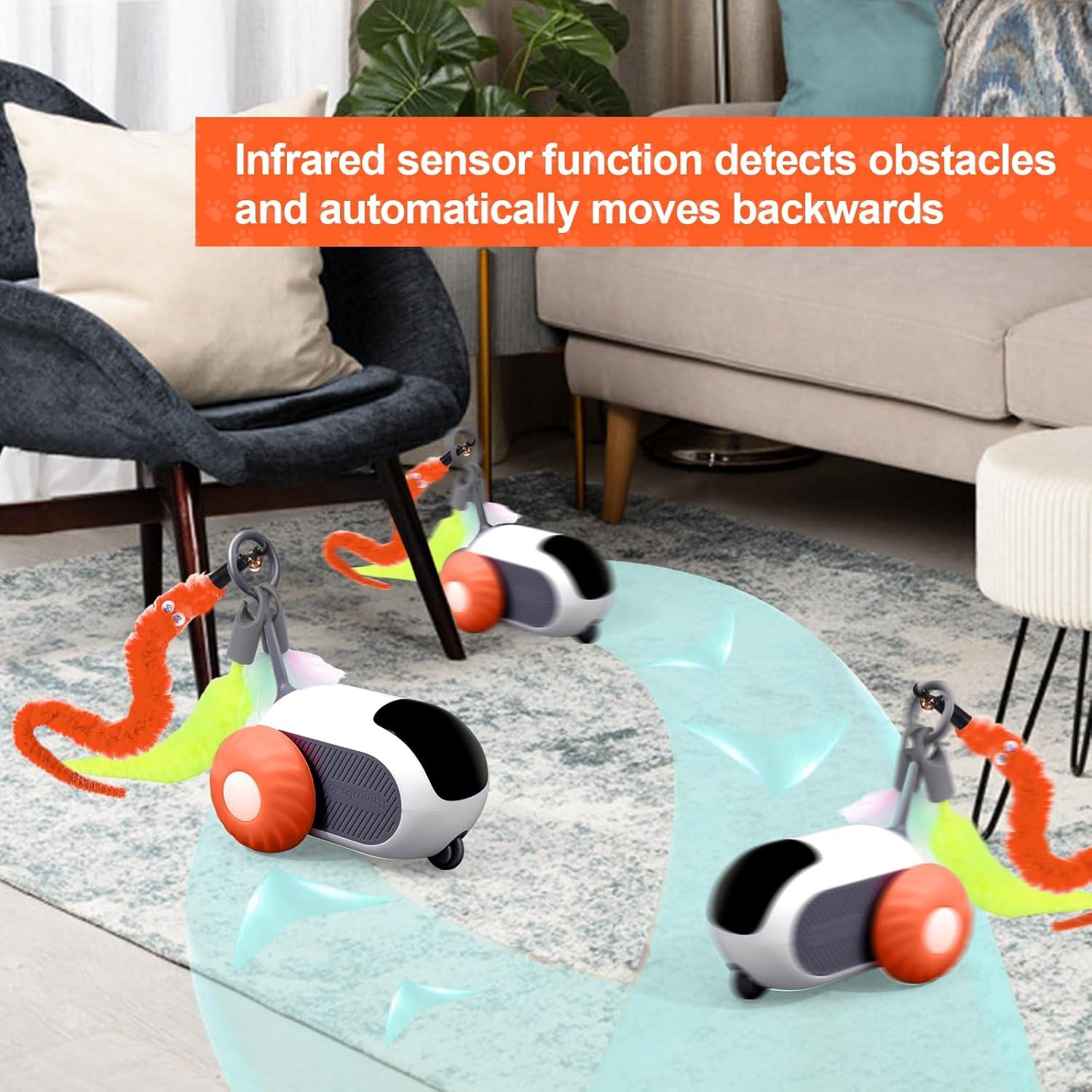 Juguete Interactivo para Gatos BABORUI H-402-2 Naranja