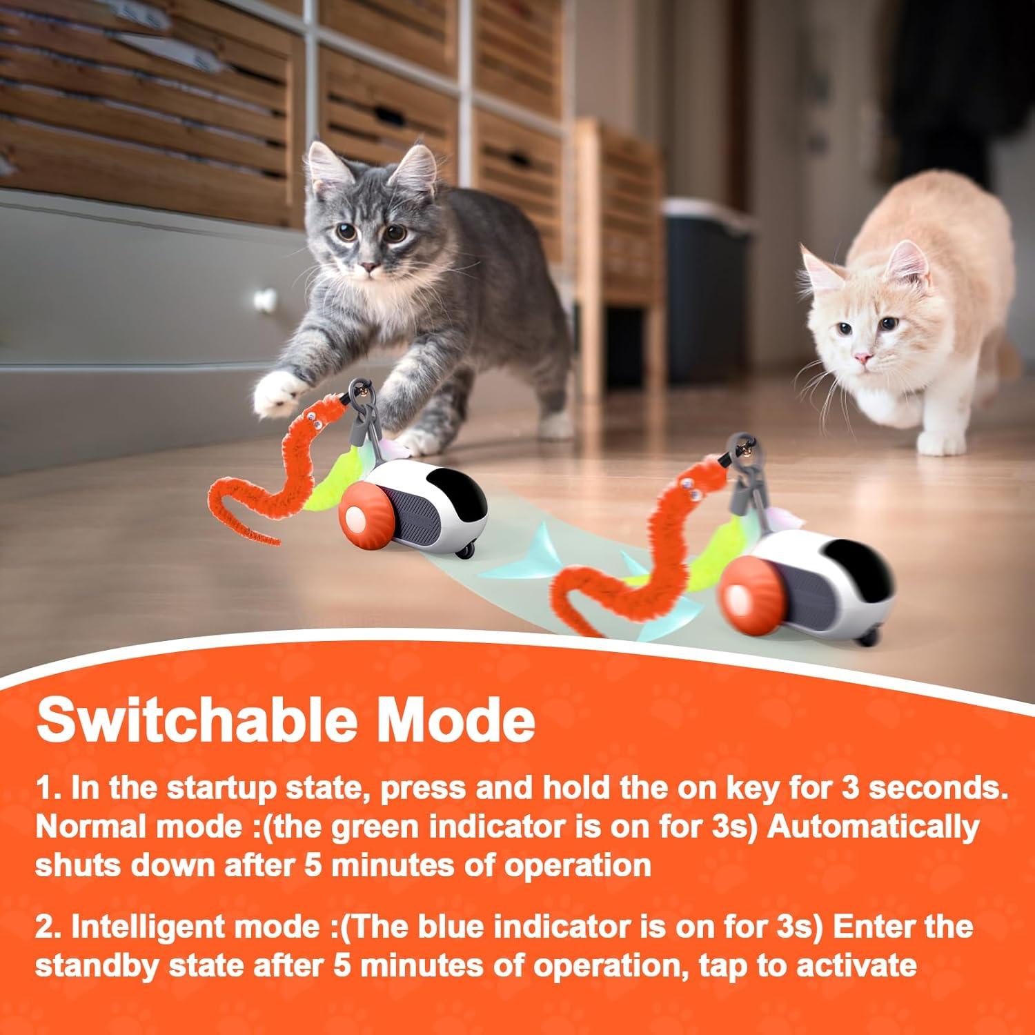 Juguete Interactivo para Gatos BABORUI H-402-2 Naranja