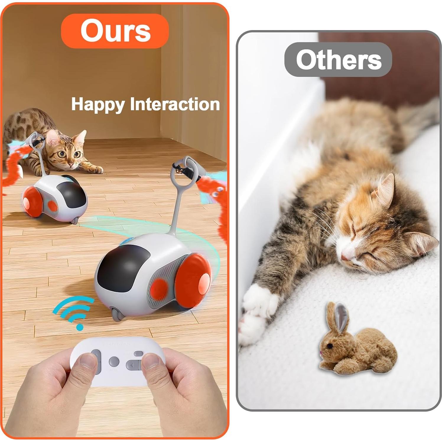 Juguete Interactivo para Gatos BABORUI H-402-2 Naranja