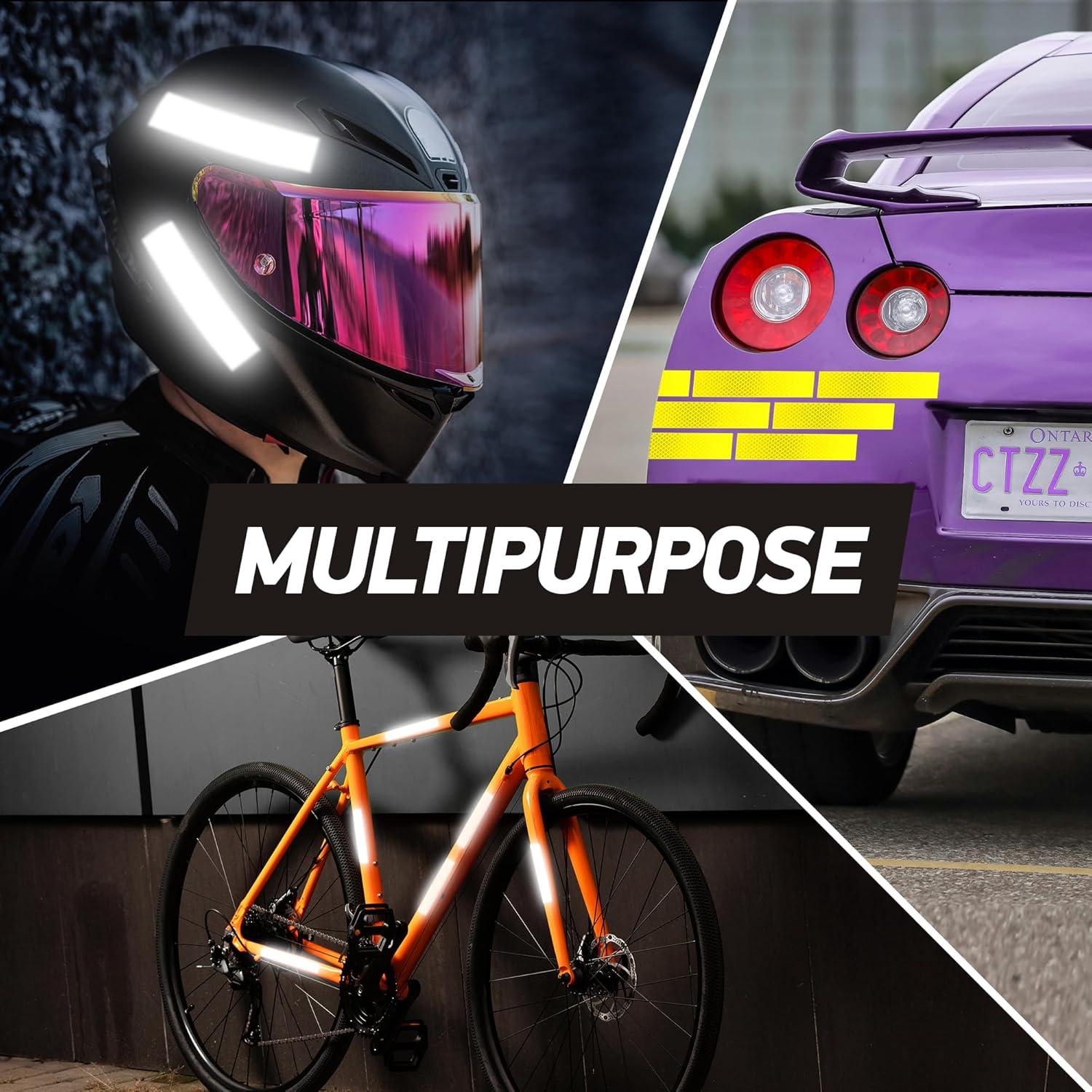 Calcomanías Reflectantes 3M Grado Diamante Naranja 5 Pzas