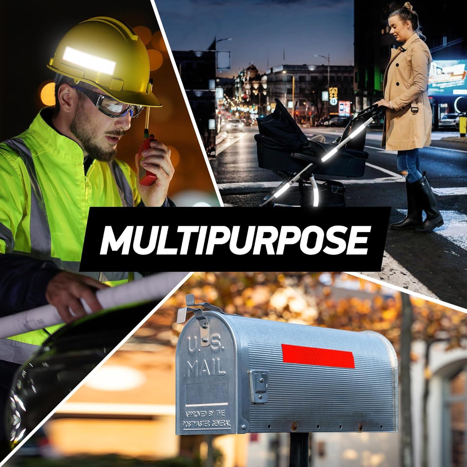 Calcomanías Reflectantes 3M Grado Diamante Naranja 5 Pzas