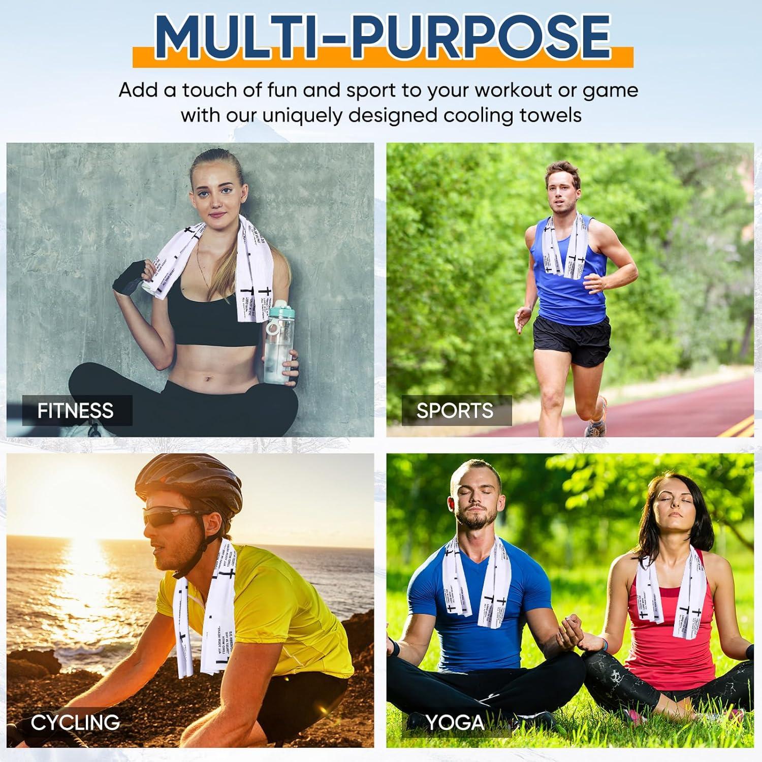 Toallas de Enfriamiento Peryiter 12 Unidades Microfibra 101.6x30.5cm