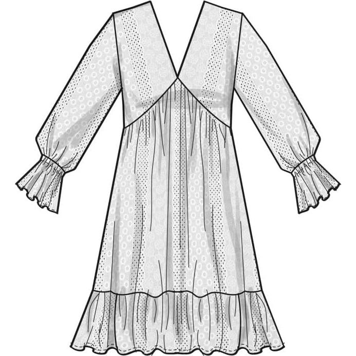 Patrón de Costura Simplicity S9702 para Vestido Imperio V