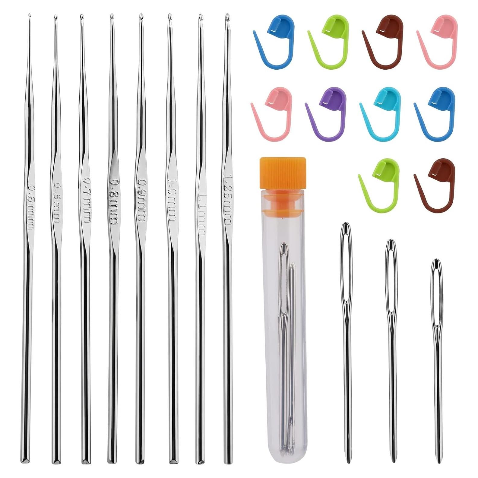 Juego de Ganchillos Ergonómicos MORFEN 22 Pcs para Tejer