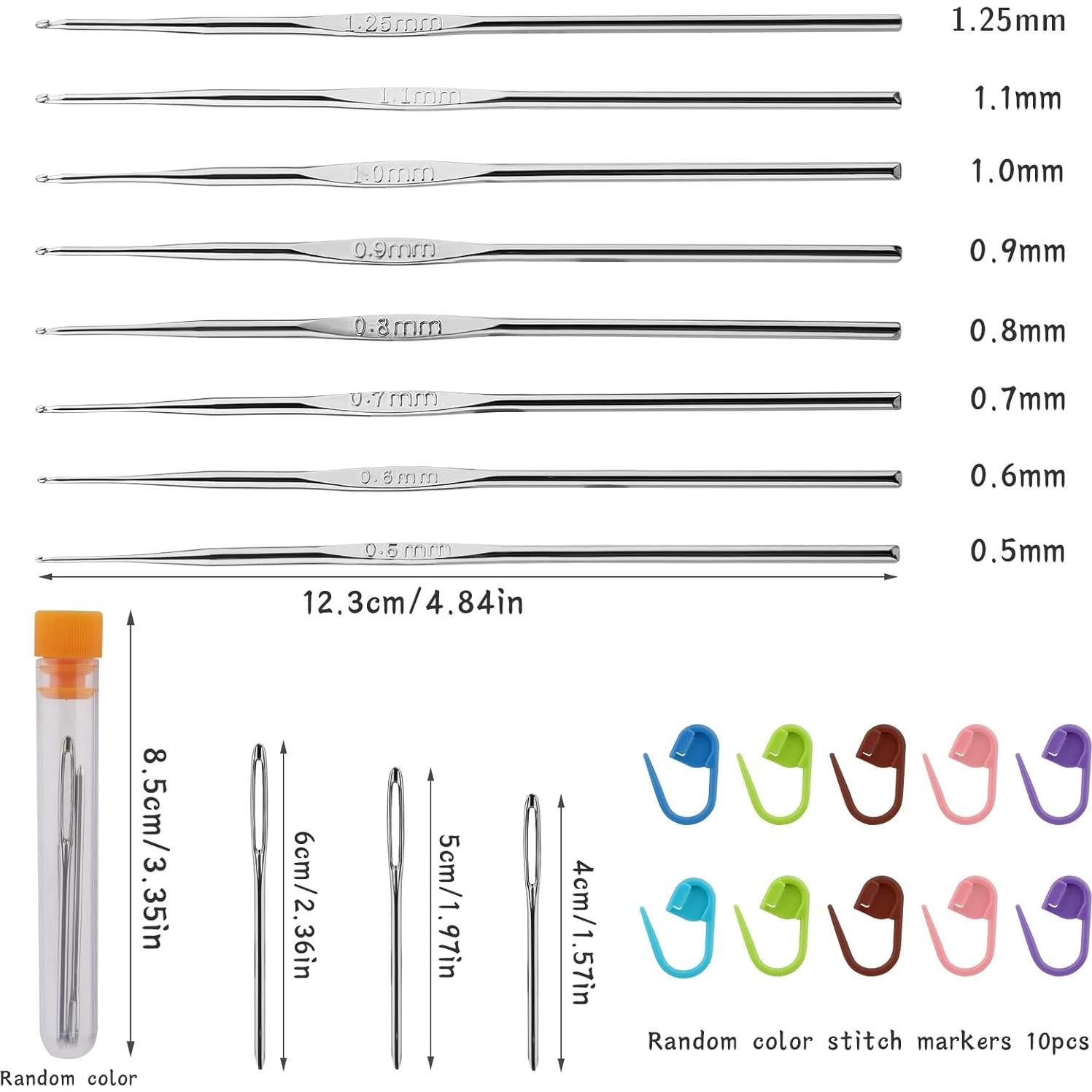 Juego de Ganchillos Ergonómicos MORFEN 22 Pcs para Tejer