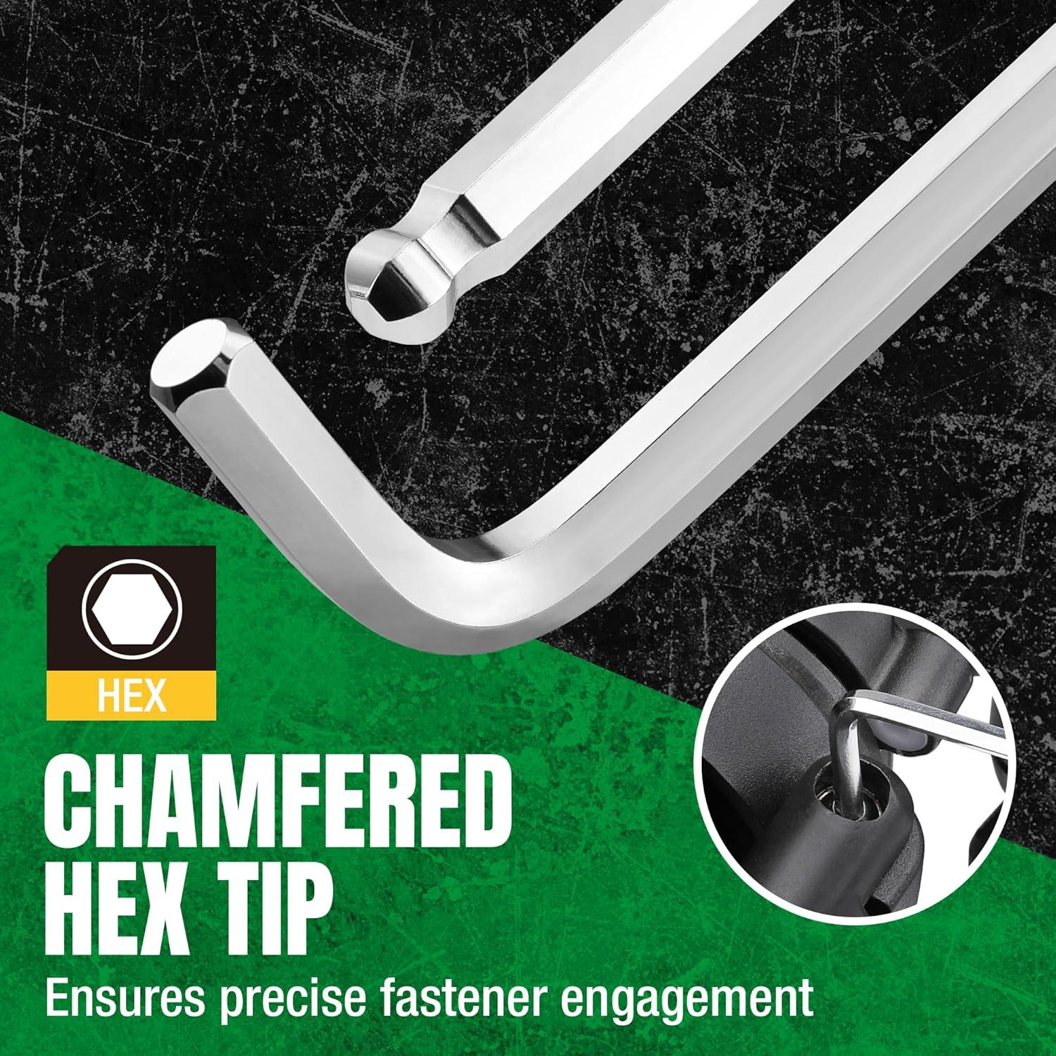 Juego de Llaves Allen 27 Piezas SK Acero S2 Métrico SAE Estrella