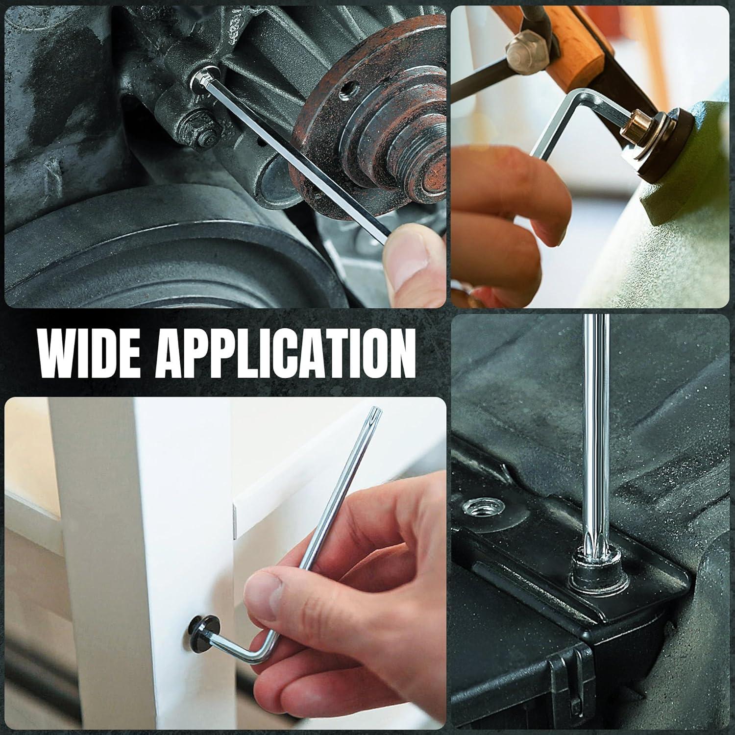 Juego de Llaves Allen 27 Piezas SK Acero S2 Métrico SAE Estrella