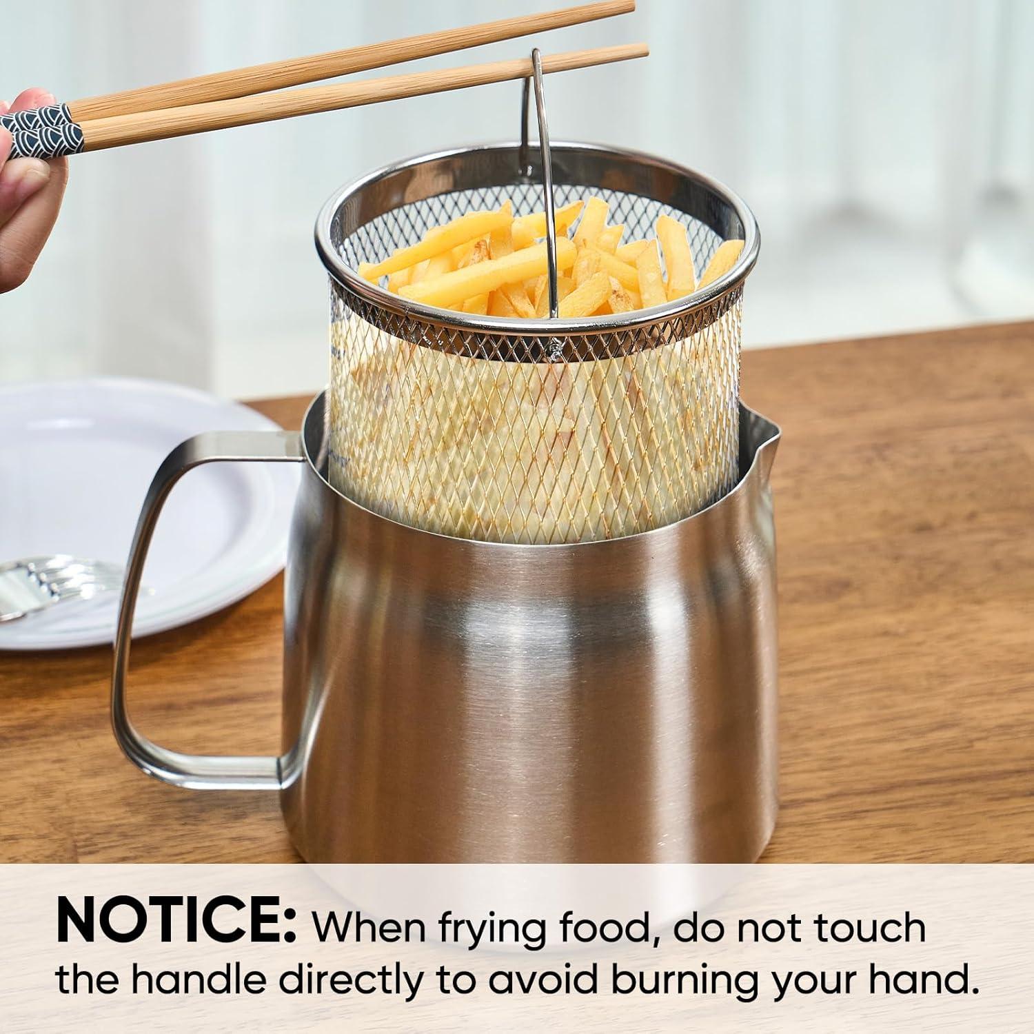 Contenedor de Aceite Fijinhom 1.5L Acero Inoxidable con Colador