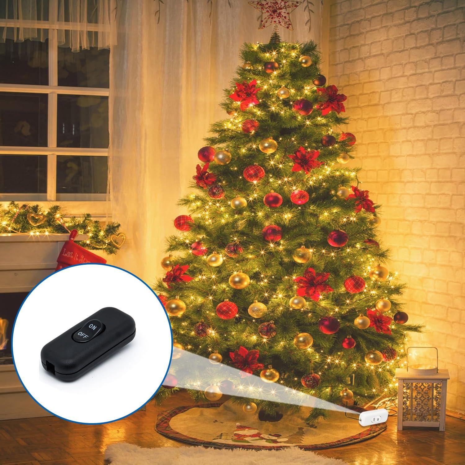 Interruptor de Cable en Línea Surf Turtle 2-Pack Negro 6A 250V