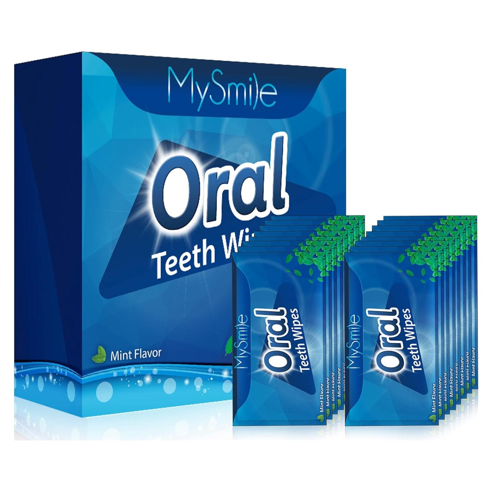 Toallitas para Dientes MySmile 100pcs Desechables Menta