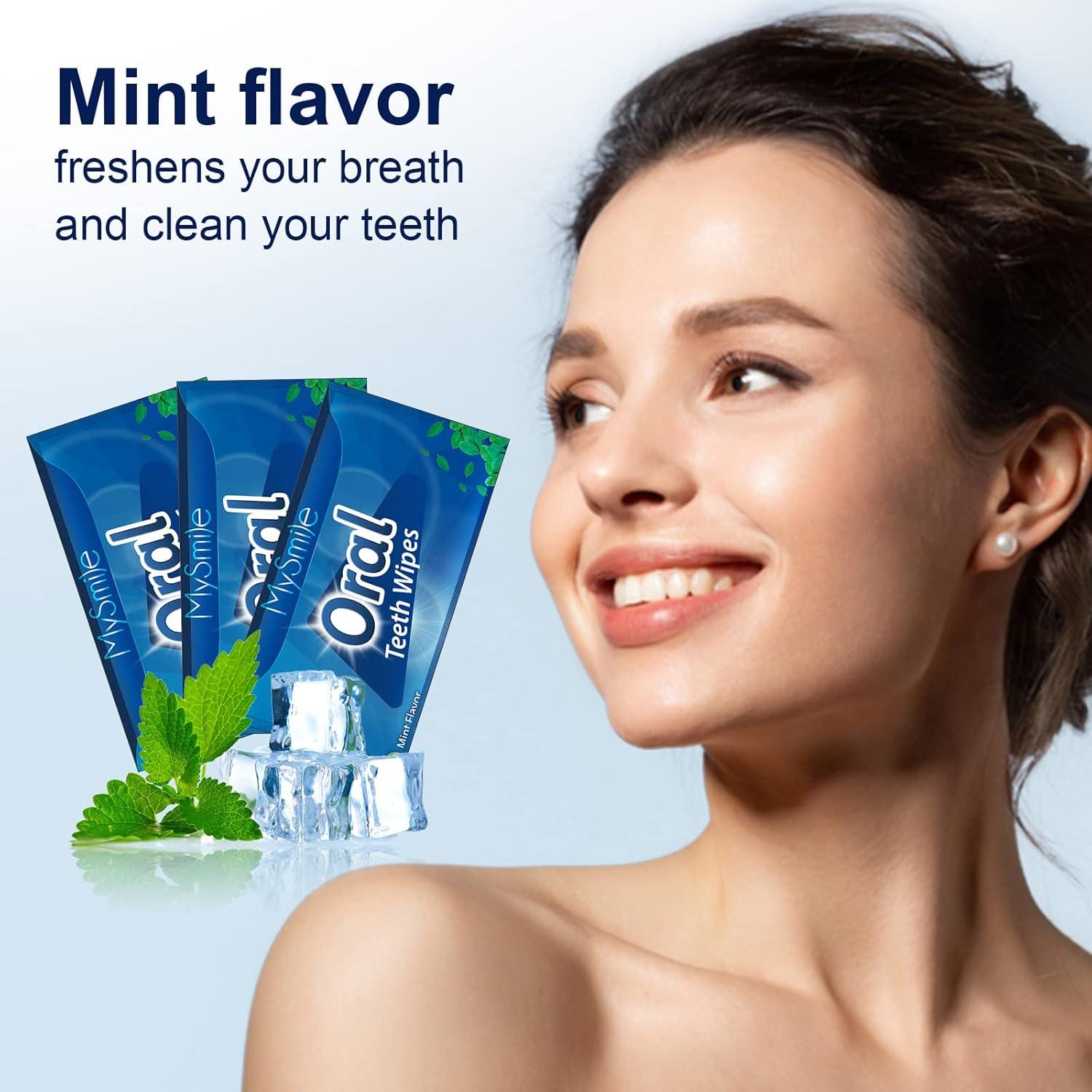 Toallitas para Dientes MySmile 100pcs Desechables Menta