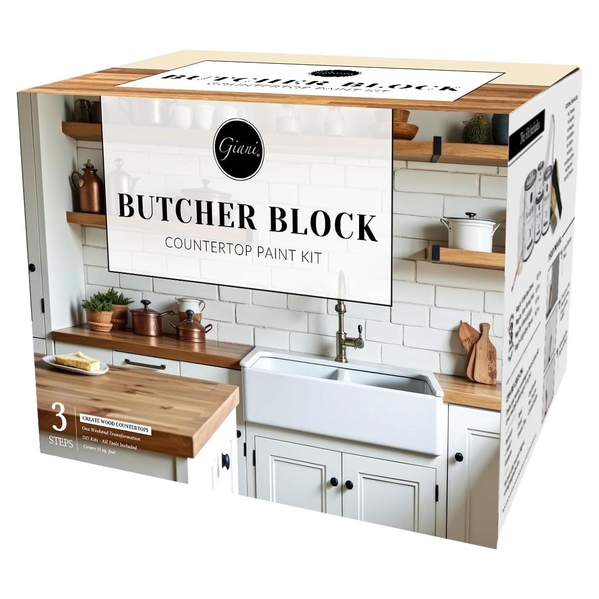 Kit de Pintura Giani Butcher Block 3.11L Epoxi Alto Brillo