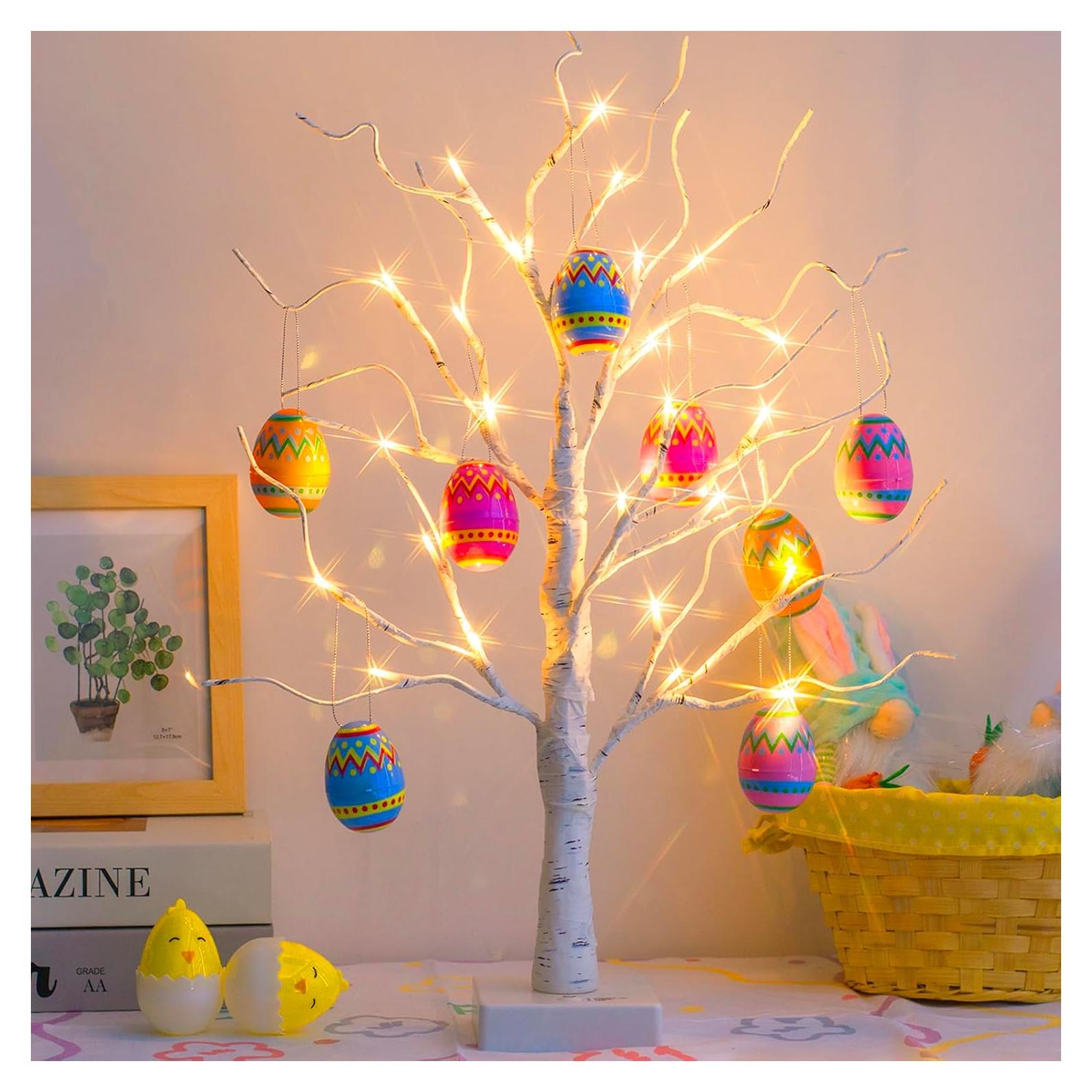 Árbol de Pascua iluminado PEIDUO 0.61 m con 24 luces