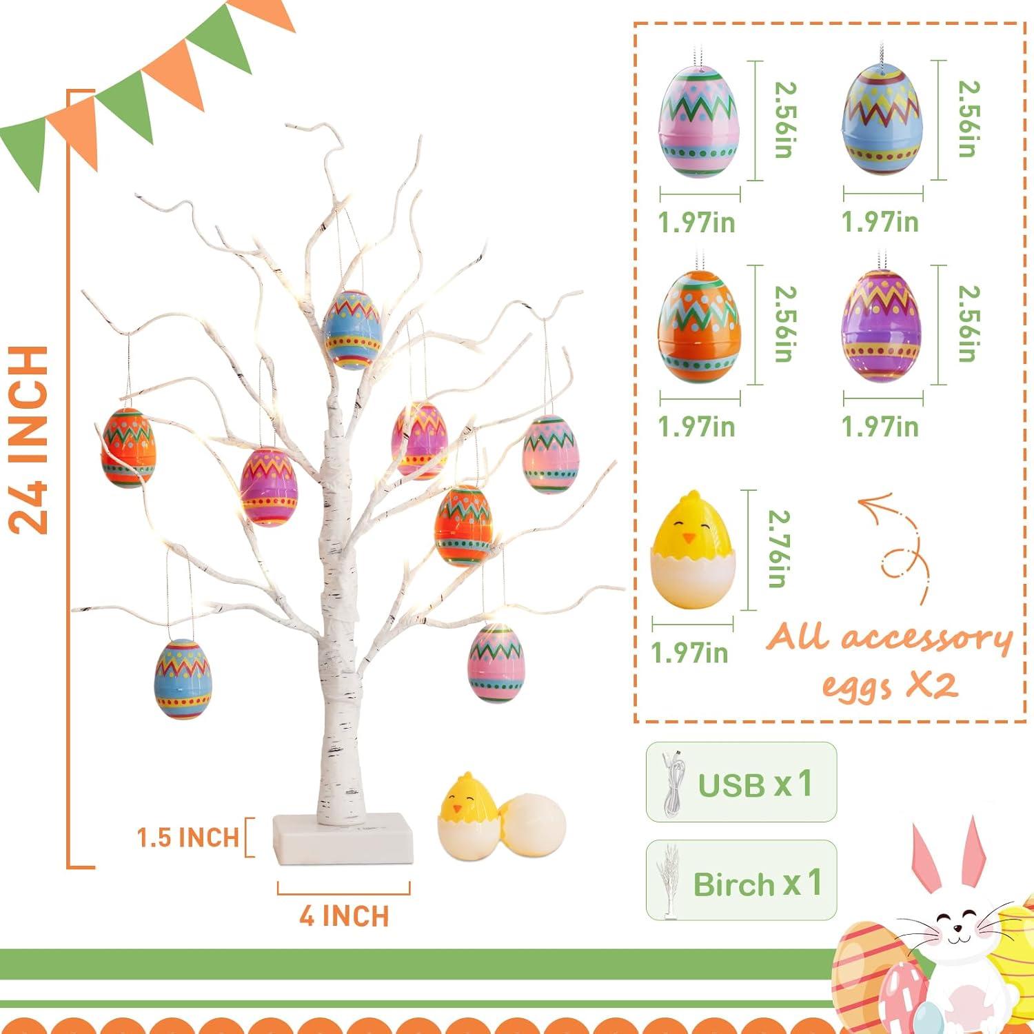 Árbol de Pascua iluminado PEIDUO 0.61 m con 24 luces