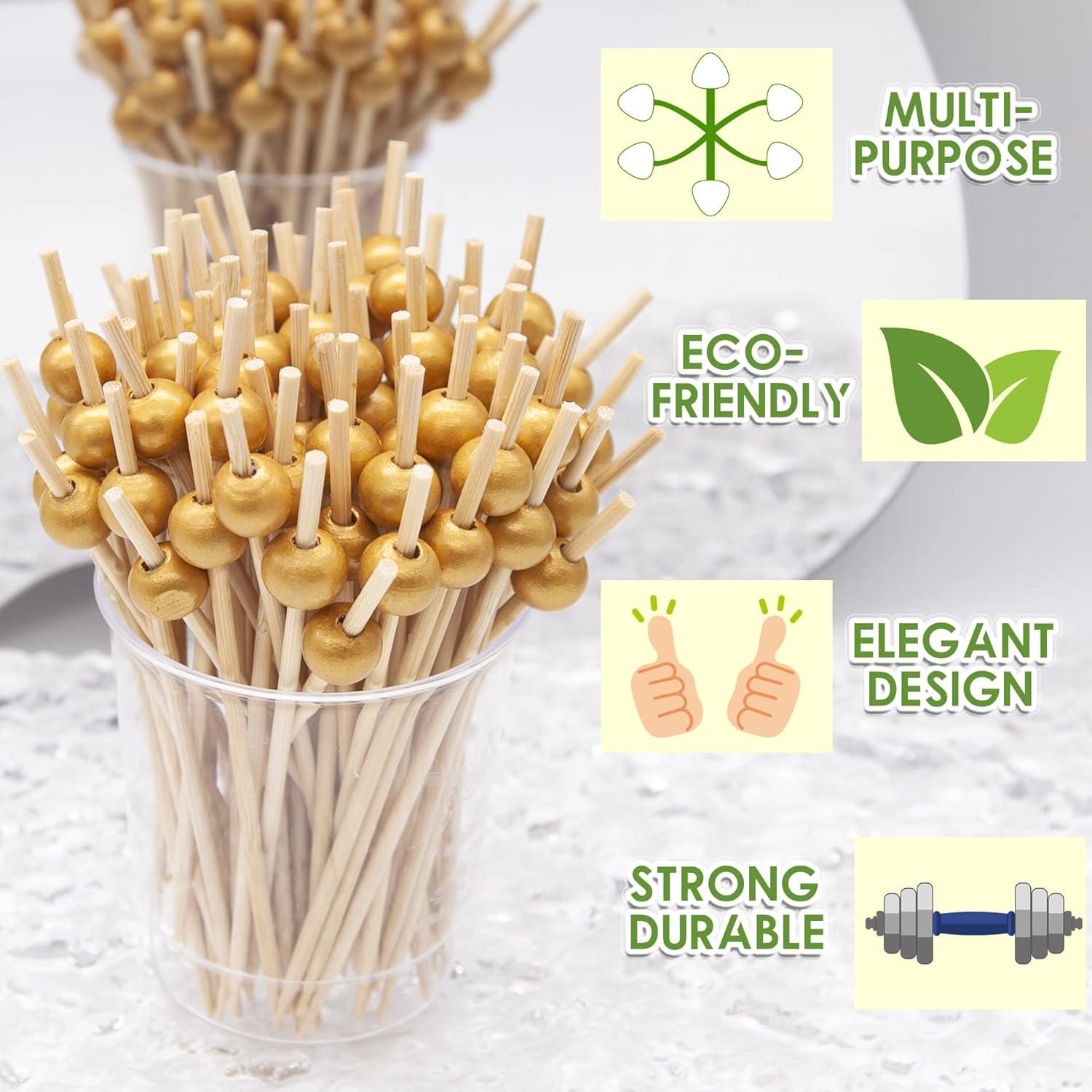 Palillos de Cóctel de Bambú EuTengHao 200 Pcs 11.94 cm