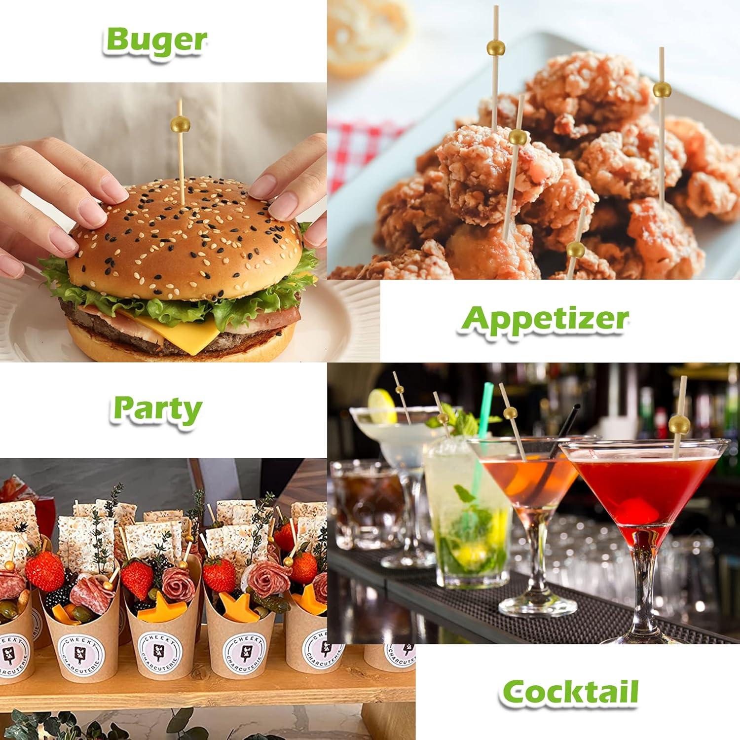 Palillos de Cóctel de Bambú EuTengHao 200 Pcs 11.94 cm