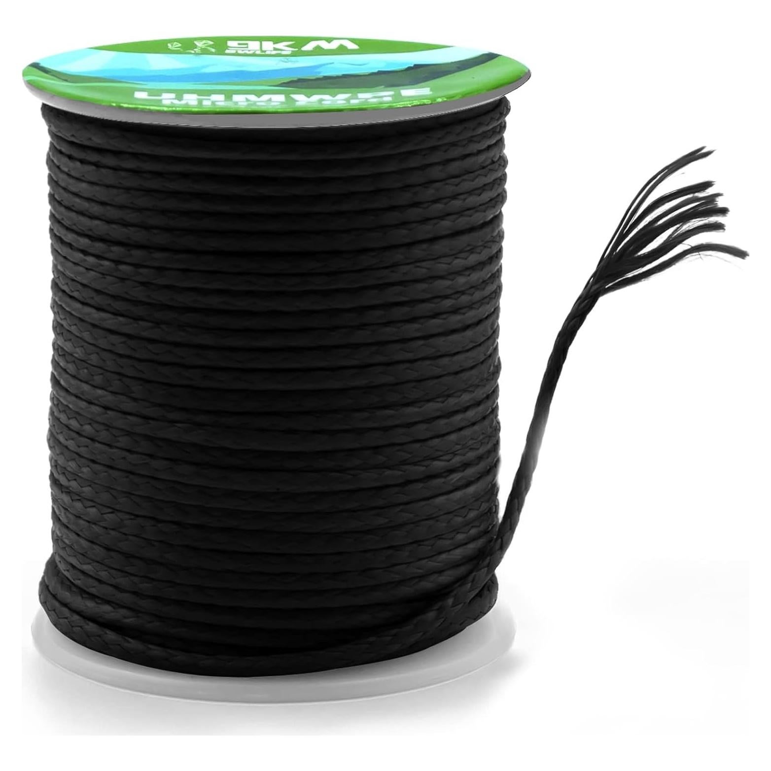 Cuerda Trenzada UHMWPE 9KM DWLIFE 0.8mm 30.48m 99.79kg Negra