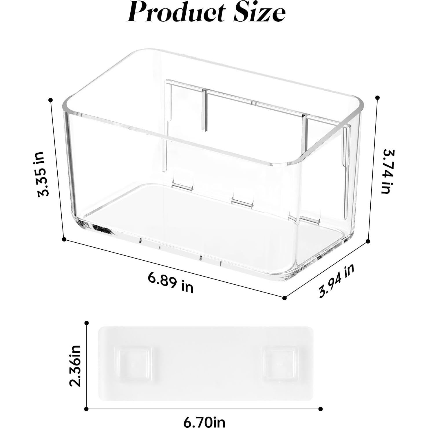 Estantes de Ducha Adhesivos PAVSTINE - 2 Paquete, 17.5x10x9.5cm