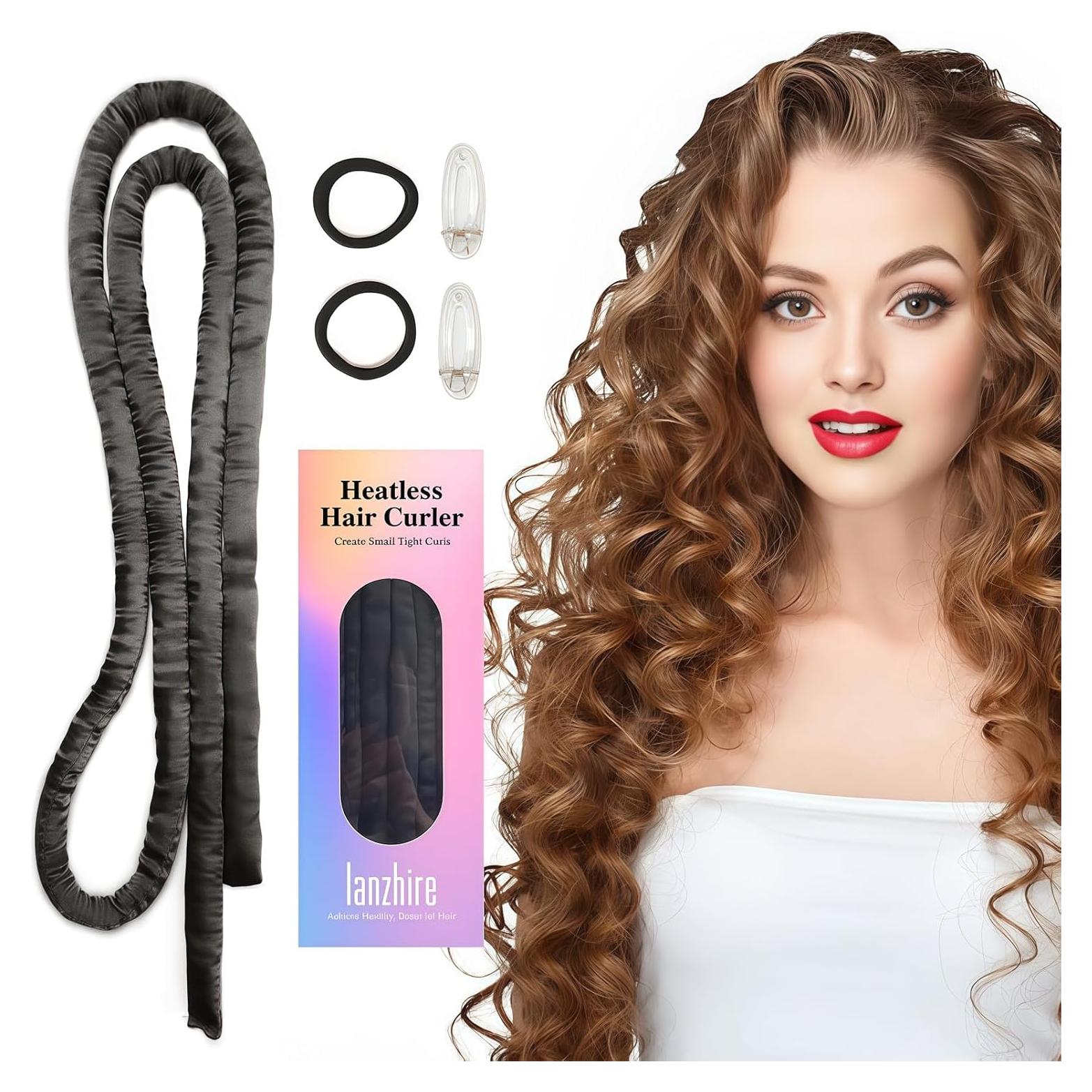 Diadema Rizador Sin Calor Lanzhire - Para Cabello Largo y Corto