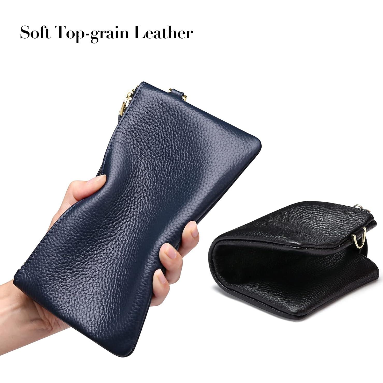 Cartera de Mano GOIACII para Mujeres de Cuero con Bloqueo RFID