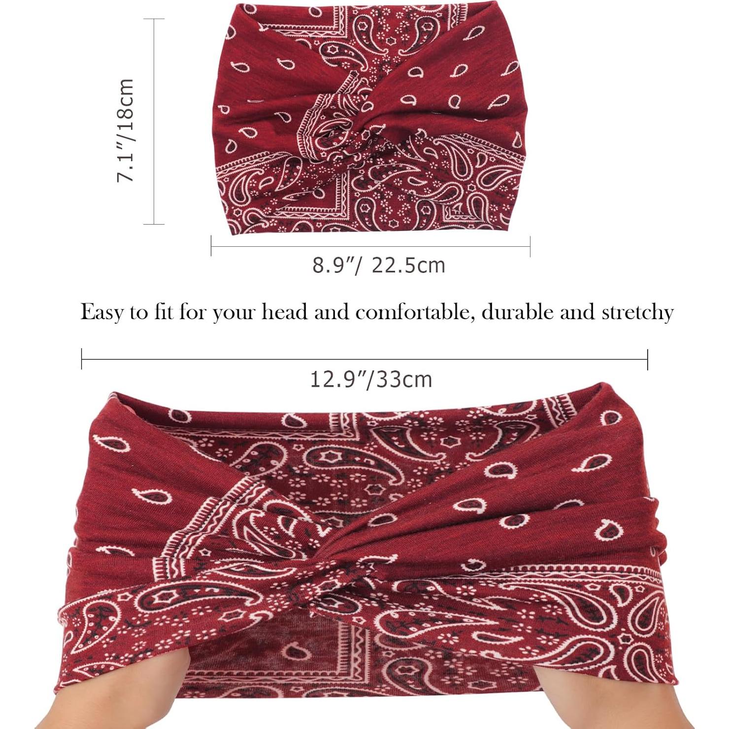Diademas Turbante DRESHOW 4 Pcs para Mujeres - Amplias y Cómodas