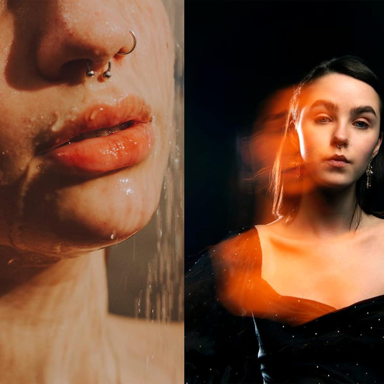 Kit de Piercing Profesional DJCIW 90PCS Acero Inoxidable